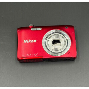 Nikon Coolpix S2900 Red Digital Camera Untested As Is For Parts